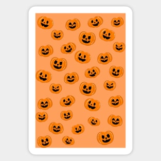 Jack-o-lantern Pumpkin Pattern Sticker
